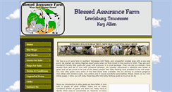 Desktop Screenshot of blessedassurancefarm.com